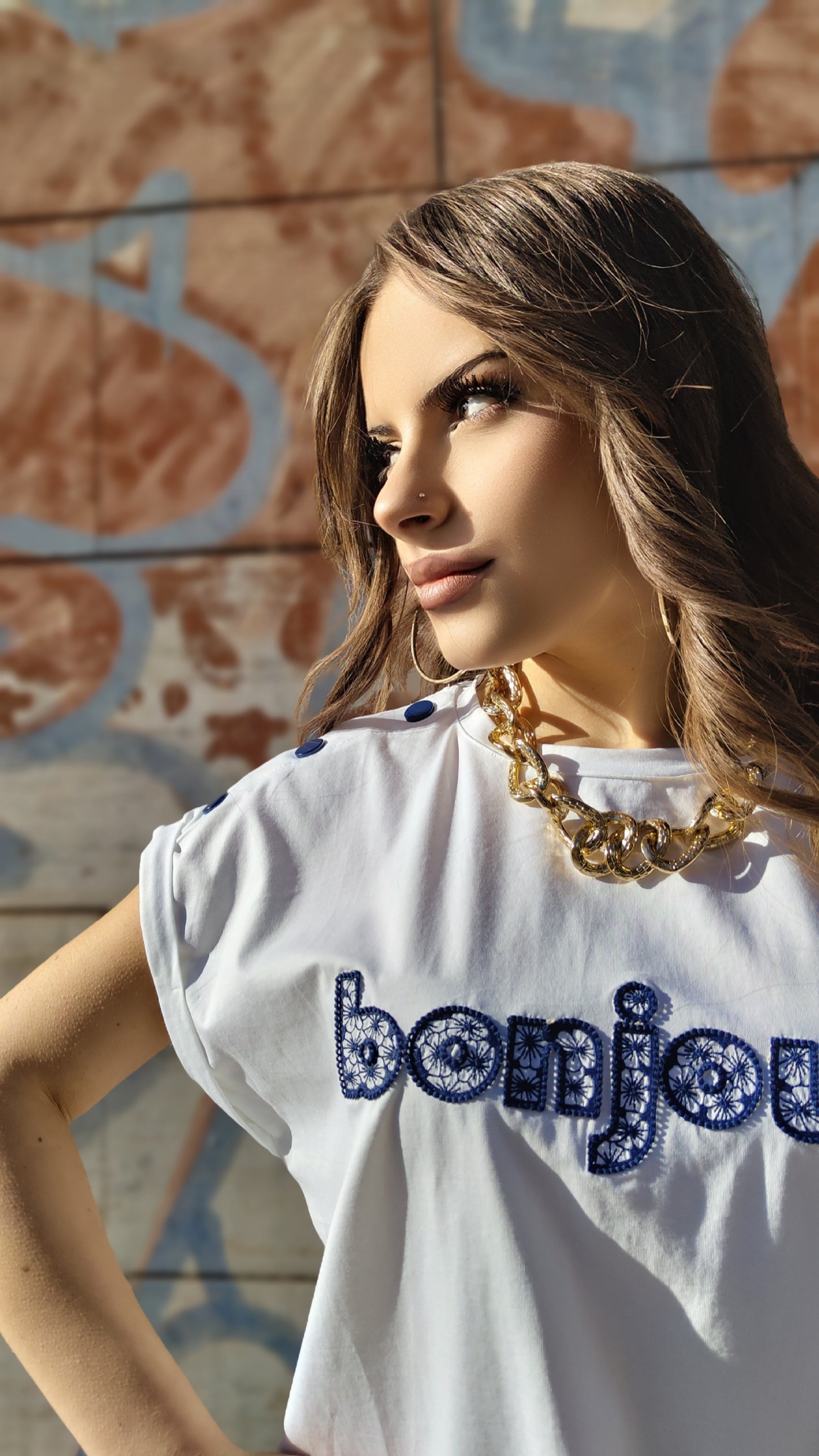 Maglia Bonjour Bianca