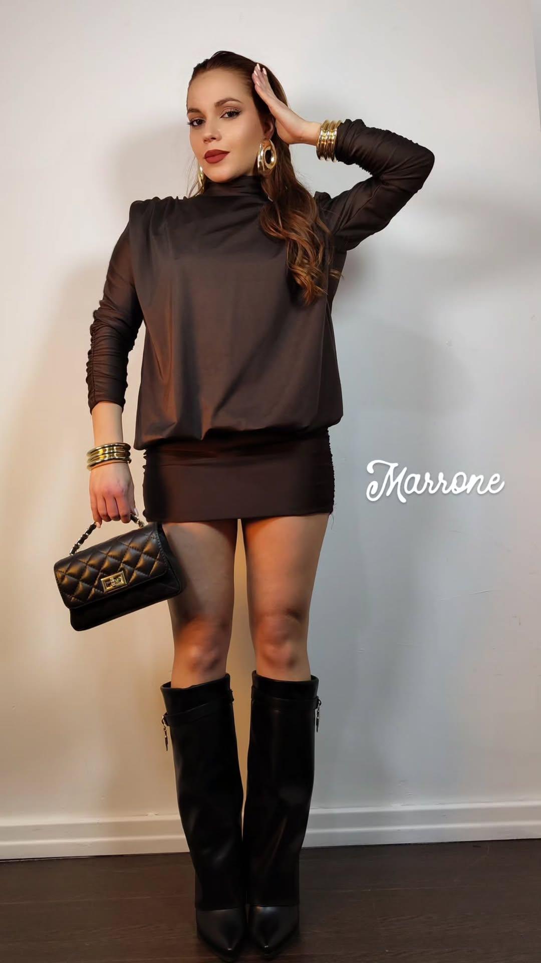 Dress Oblò marrone
