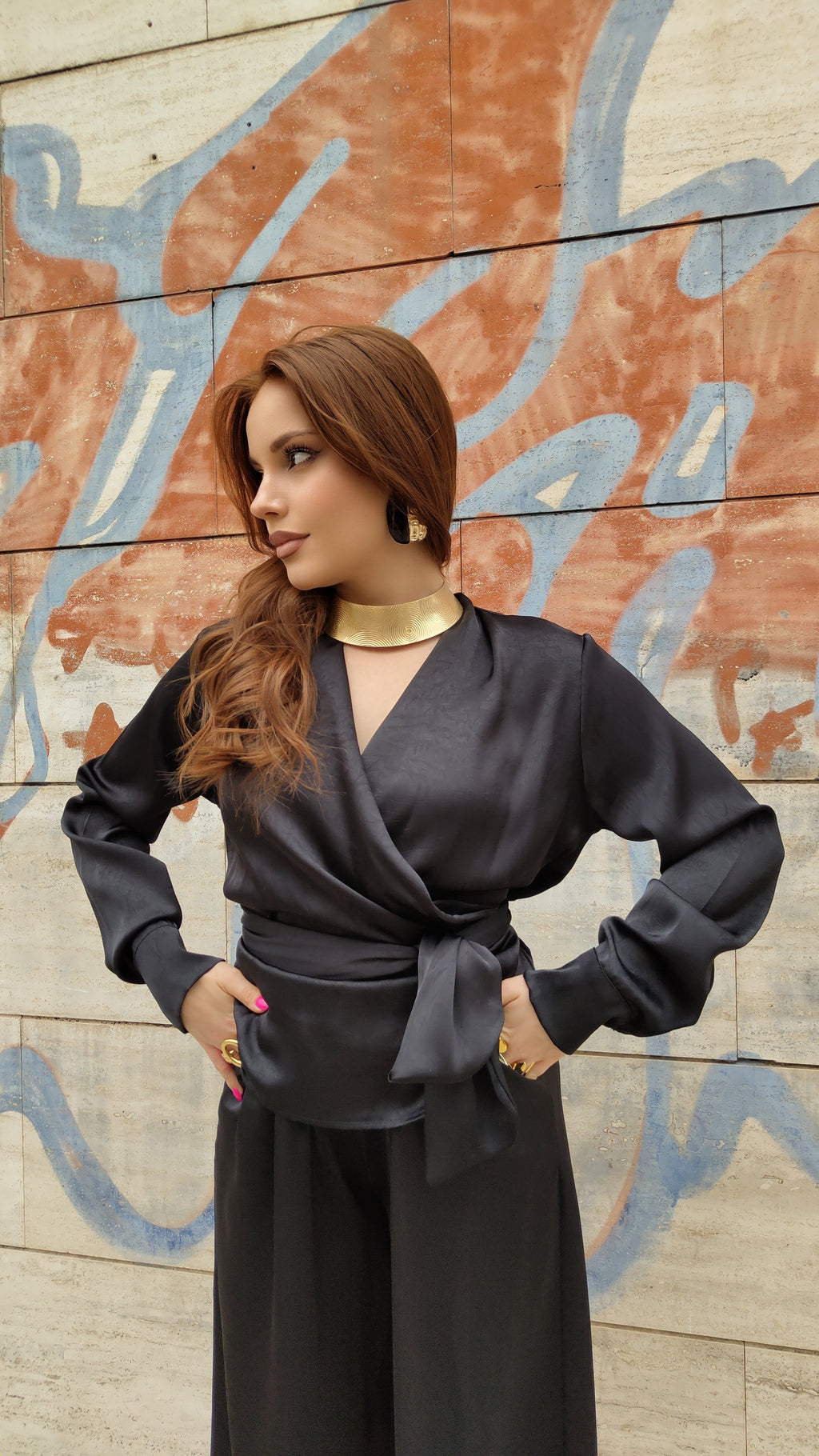 Completo Satin Nero