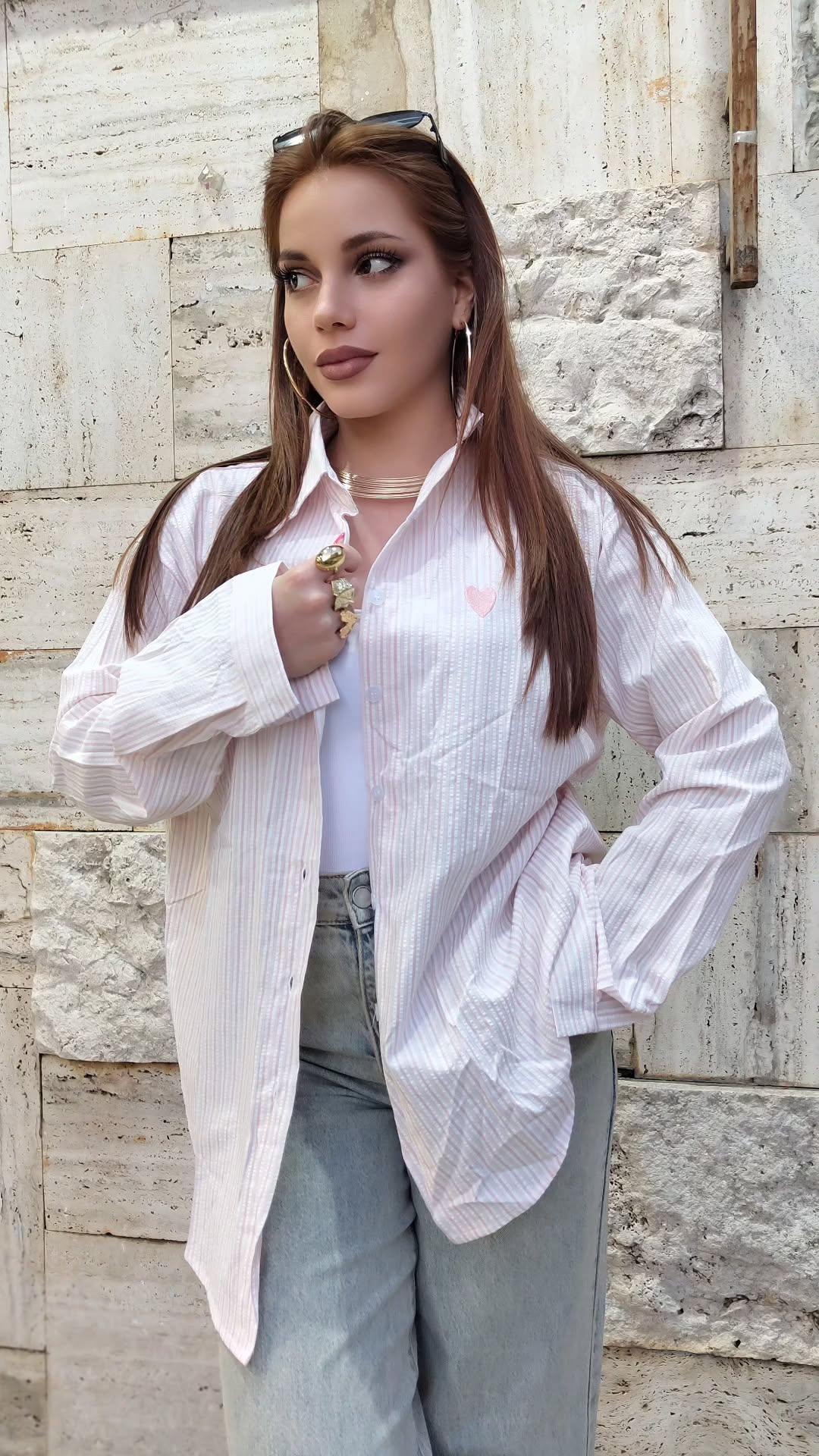 Camicia Love Rosa