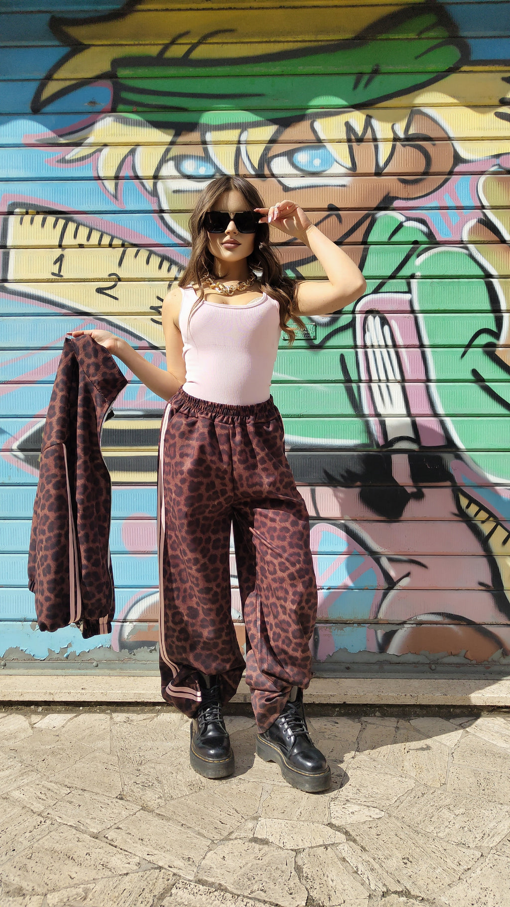 Coordinato Leopard Marrone