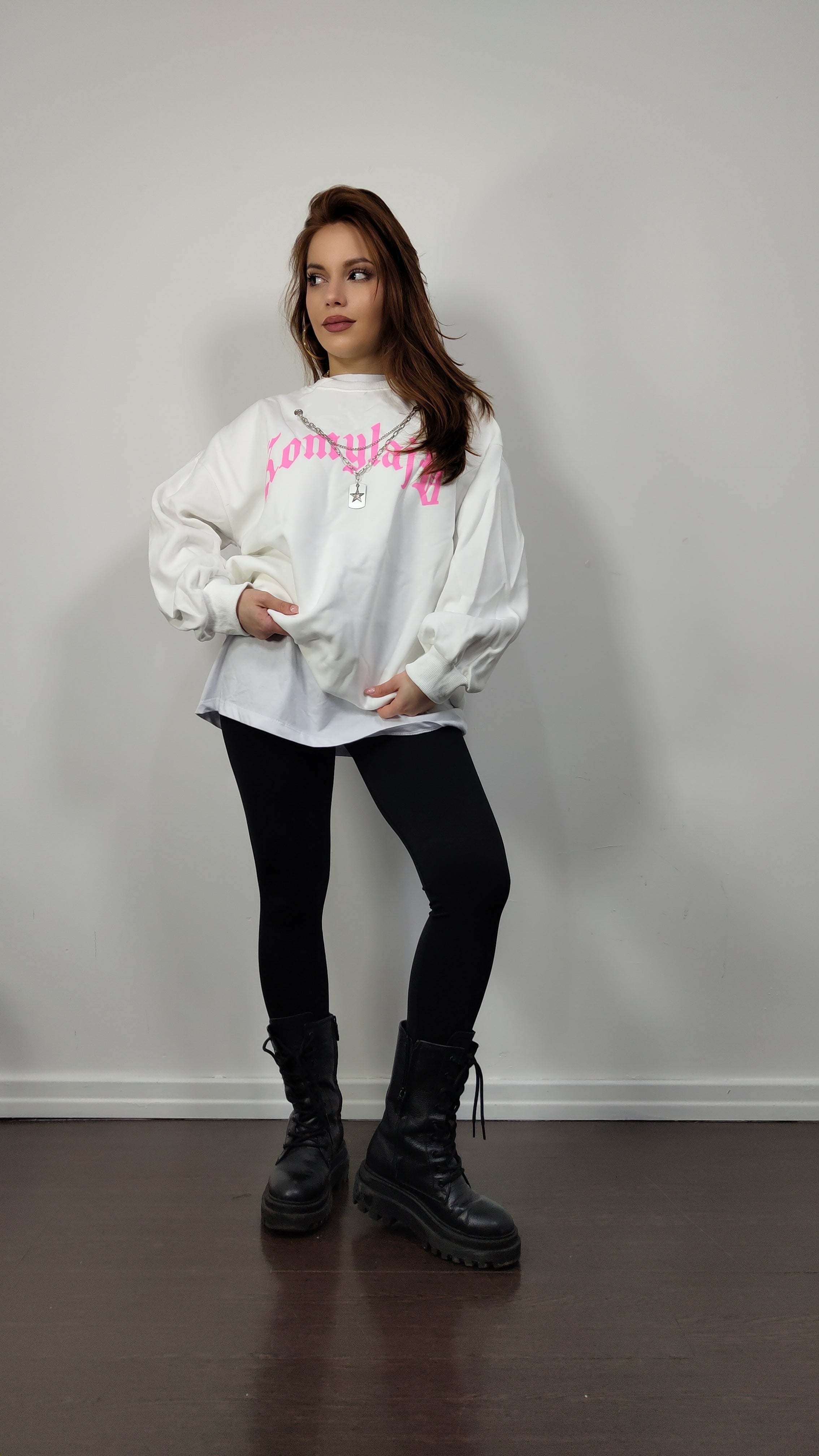 Felpa Polly Bianca