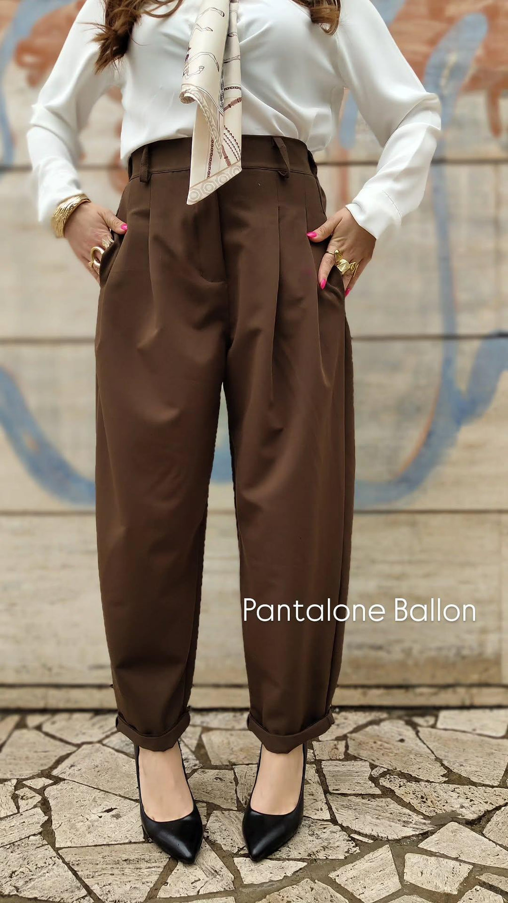 Pantalone Ballon marrone