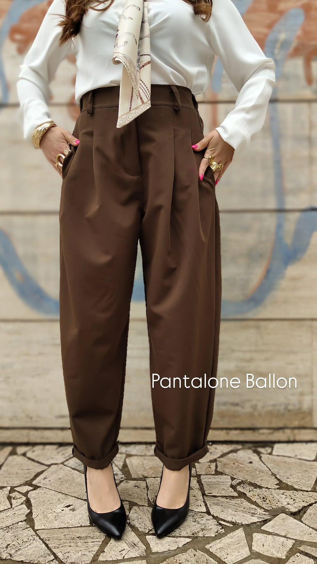 Pantalone Ballon marrone