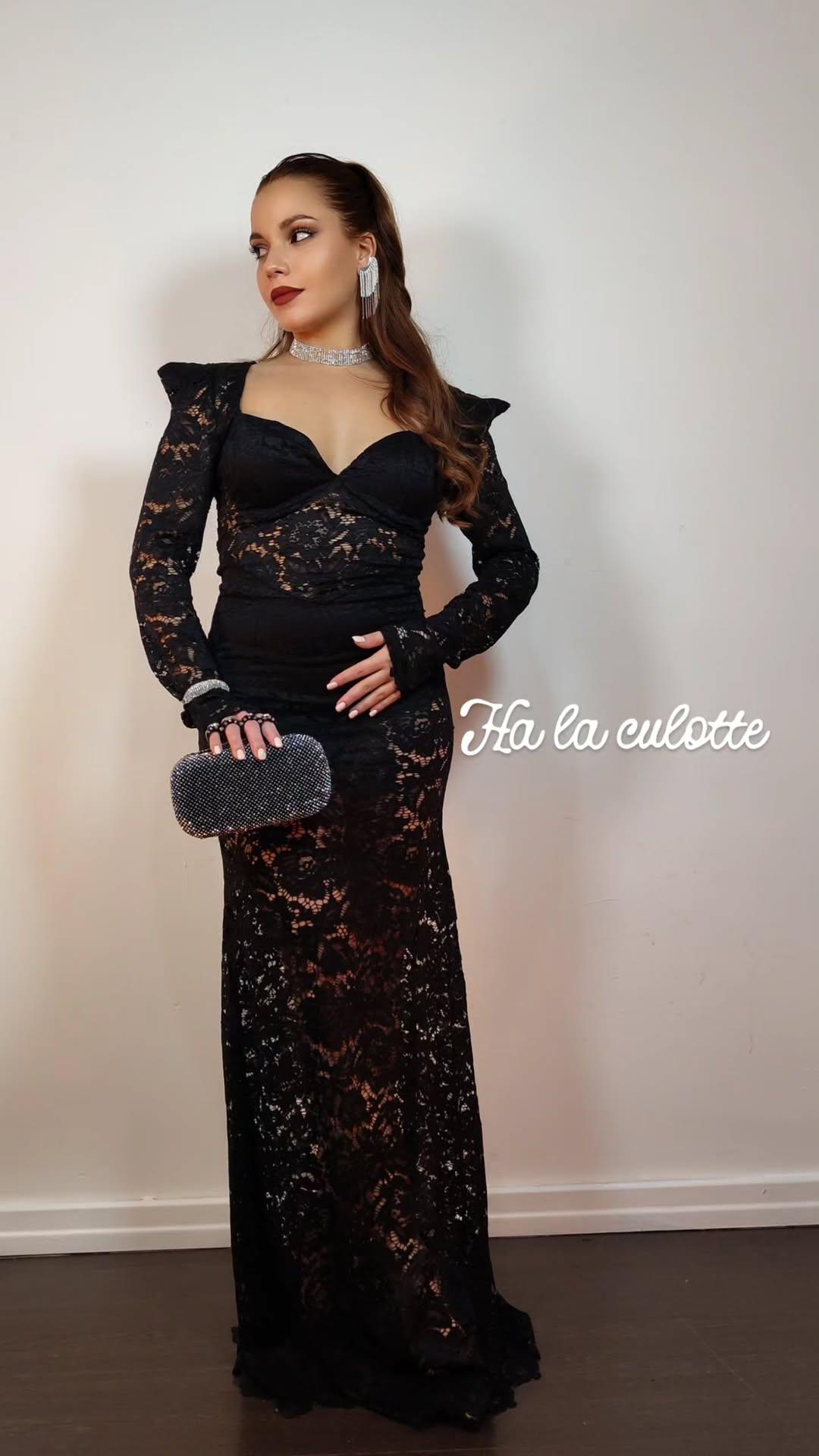Dress Pizzo nero