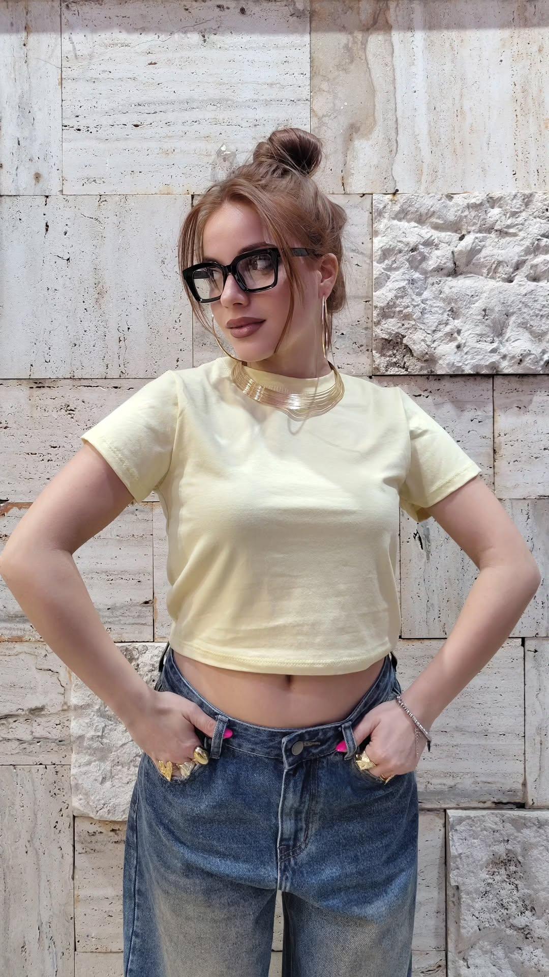 Top Lia Gialla