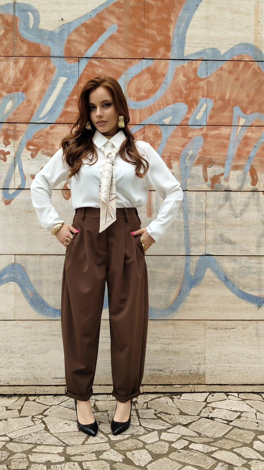 Pantalone Ballon marrone